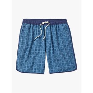 FAIR HARBOR Floral Swim Shorts size M Blue 8”